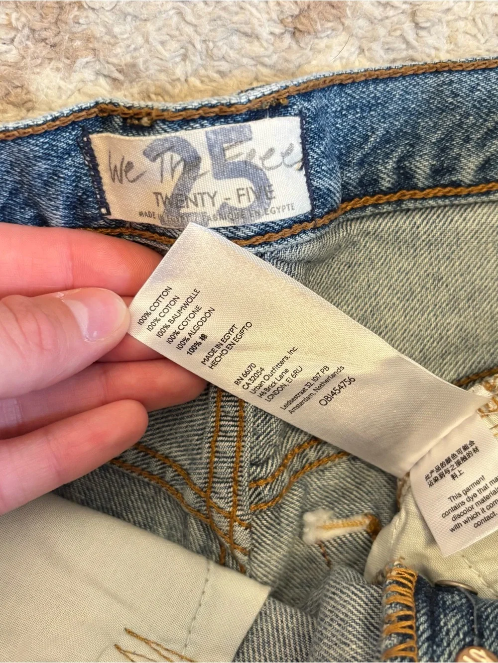 We The Free Distressed Denim Shorts Button-Fly Raw Hem Jean Bottoms Summer